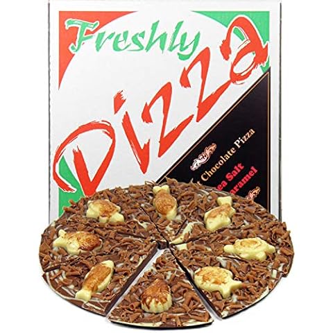 Hamiltons Gourmet Milk Chocolate Pizza with Sea Salt Cover