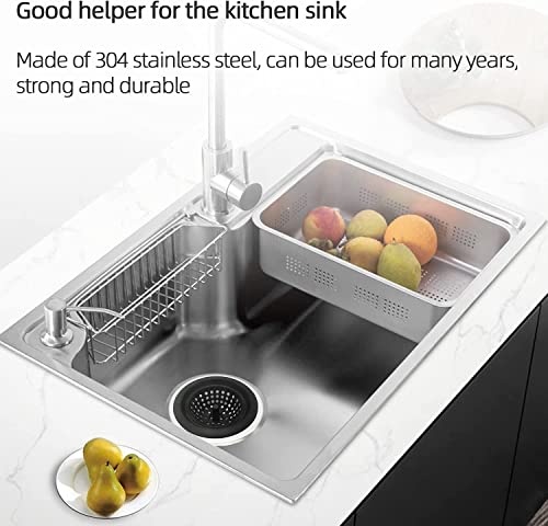 Image of Trifecta Kitchen Sink Strainer Food Catcher 1 PCs 4.5 inch Diameter, Flexible Silicone Kitchen Sink Drainers Traps Food Debris and Prevents Clogs, for Most Kitchen Sink Drains (Black - 1)