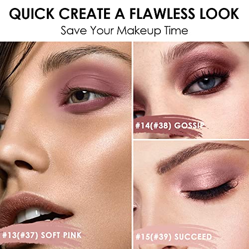 image for FOCALLURE 3PCS Cream Eyeshadow Stick Sets,Matte and Shimmer Eye Bright
