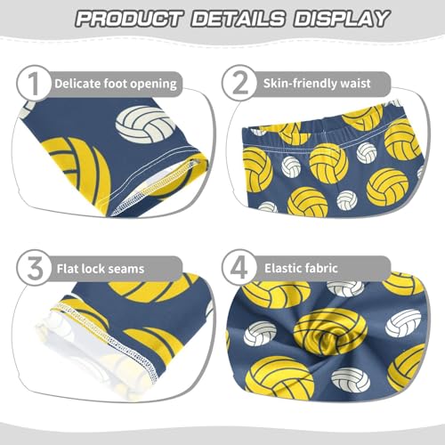 ZZKKO Girls Leggings Volleyball Toddler Girls Clothes Leggings for Girls Toddler Girls Leggings 3-4T3