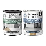 Rust-Oleum 367591 Home Interior Floor Coating Kit, Matte Ultra White 32 Fl Oz (Pack of 2)