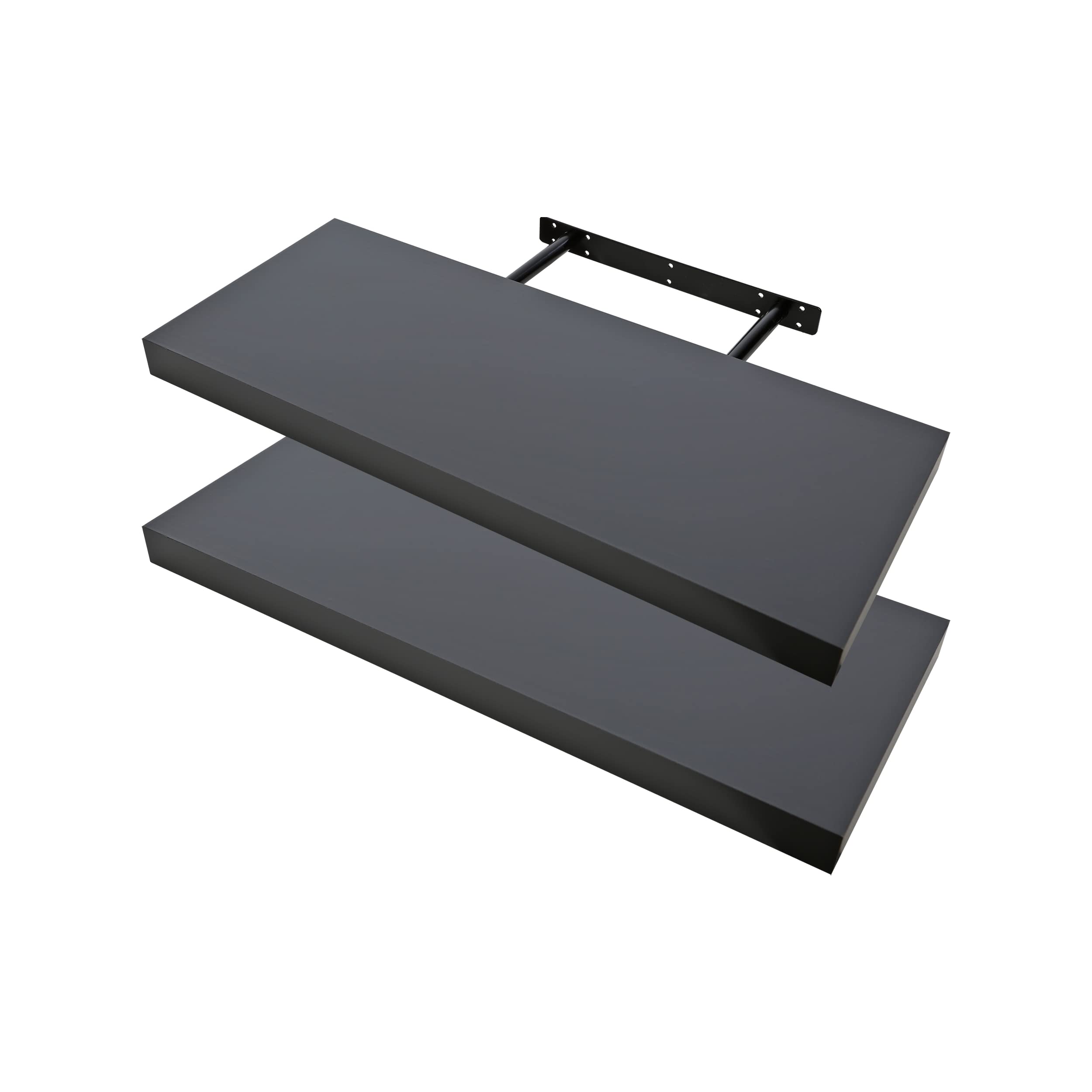 Etrexonline Estante de Pared 25x25x4cm Color Wengue, Balda Flotante Pared de Madera Fijación Invisible, Estantes de Almacenamiento Decorativos, Ideal para Salón, Habitación, Pasillo, etc.. — view 11