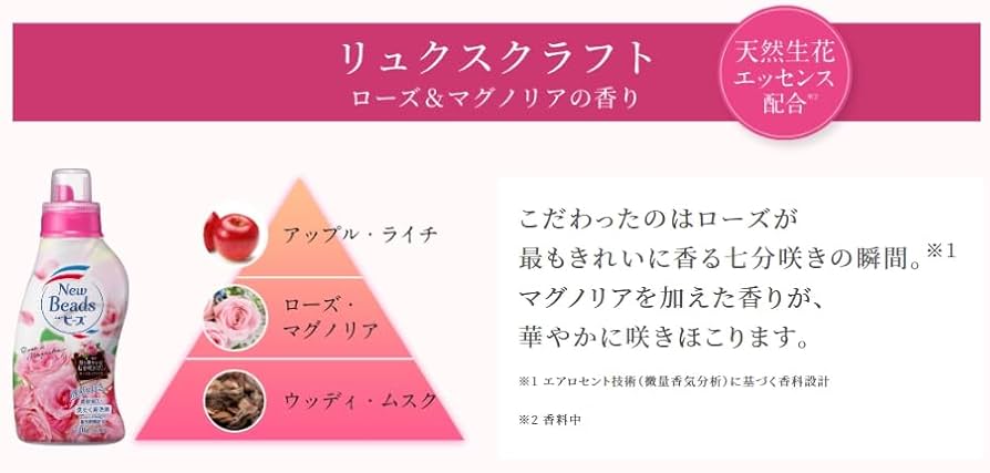 花王　ニュービーズ　リュクスクラフト　ローズ＆マグノリア　1710g　10袋　A 花王 ニュービーズ リュクスクラフト 詰替 ローズ＆マグノリア