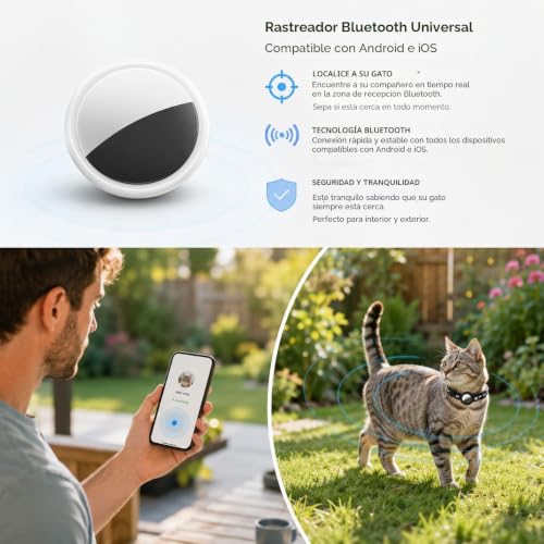 Collar de gato Jayz con rastreador GPS y soporte Airtag 3