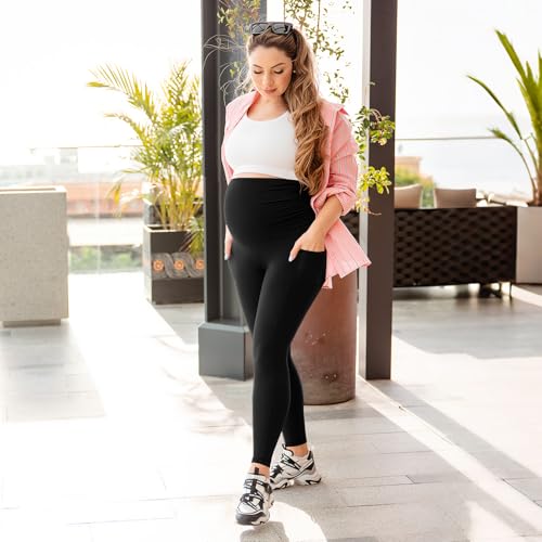 Leafigure Women's Maternity Pants w/ Pockets - image 3