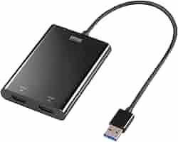 サンワサプライ USB3.2-HDMIディスプレイアダプタ サンワサプライ USB3.2-HDMIディスプレイアダプタ(1080P対応