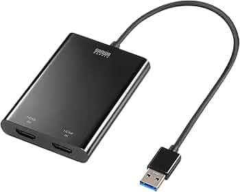 Amazon.co.jp: サンワサプライ USB-HDMIディスプレイアダプタ（4K×2