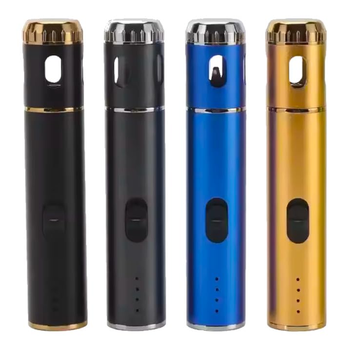 Elektrischer Grinder aus Aluminium | Crusher | messerscharfes Mahlwerk | USB aufladbar | tragbares Zubehör | Kräutermühle zum Zerkleinern | Mini Gewürzmühle Teekoch