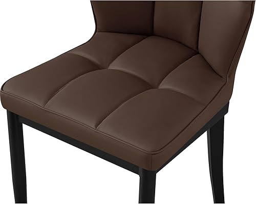 Miniatura 3 de Bekrvio Juego de 2 sillas de comedor modernas de mediados de siglo, Sillas de Comedor, sillas de comedor tapizadas sin brazos, sillas de comedor de