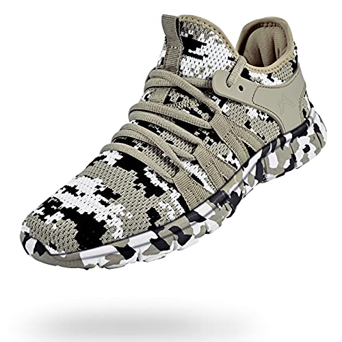 Image of INZCOU Running Shoes Lightweight Tennis Shoes Non Slip Gym Workout Shoes Breathable Mesh Walking Sneakers