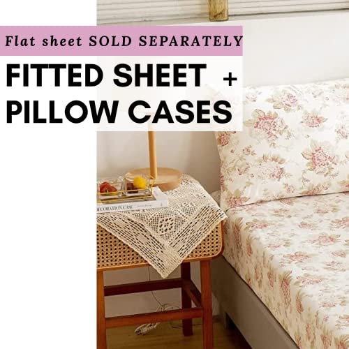 Dada Bedding Collection Dadalogy Bedding 100% Cotton Cottage Roses Fitted Sheet Only thumb #1