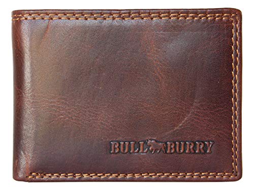 Very Small Pocket Size RFID Genuine Leather Wallet Whole Made of a Cowhide