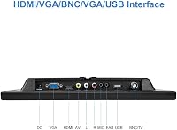 Prechen 11,6" hordozható monitor HD 1366x768 HDMI VGA AV BNC csatlakozóval 5
