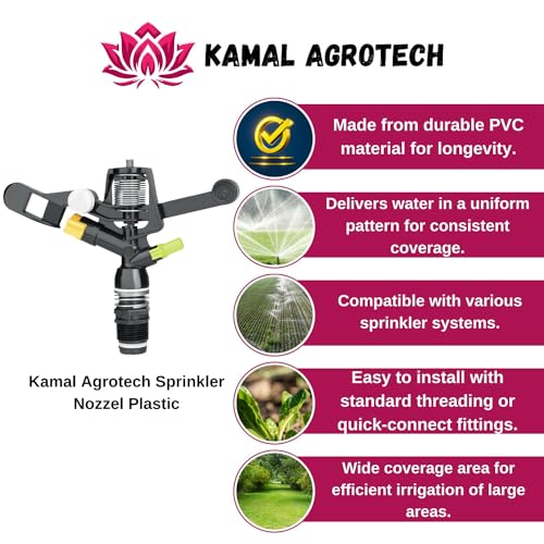 Image of KA Premium PVC Sprinkler Nozzel (3 /4, 0.75 inch) for Garden and Agriculture use
