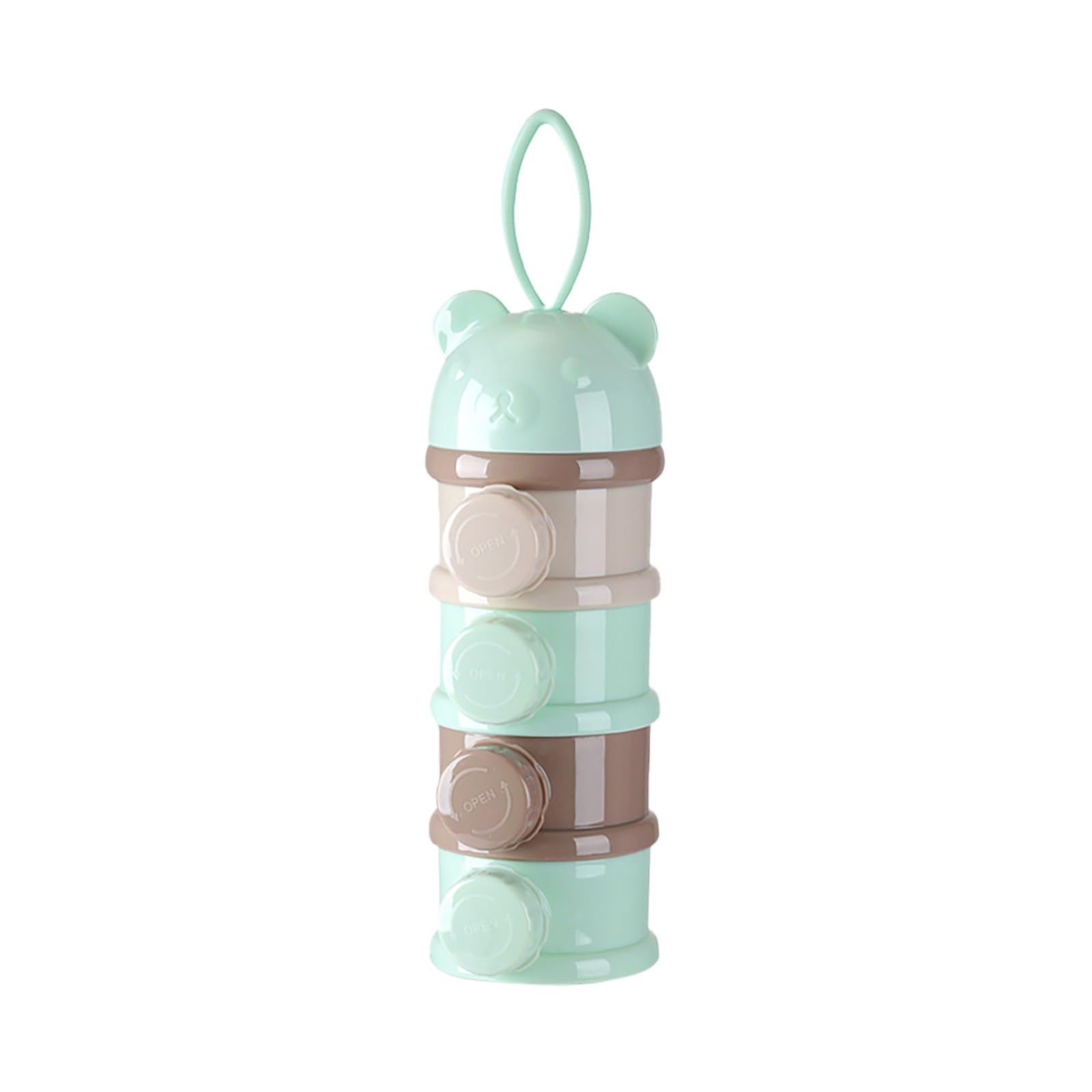 Easy Carry Powder Milk Container Baby Powder Detachable Portable Snack Milk Home Textile Storage 46