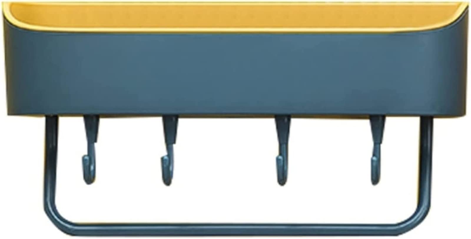 Estante de almacenamiento de pared de baño de plástico multifuncional para hogar