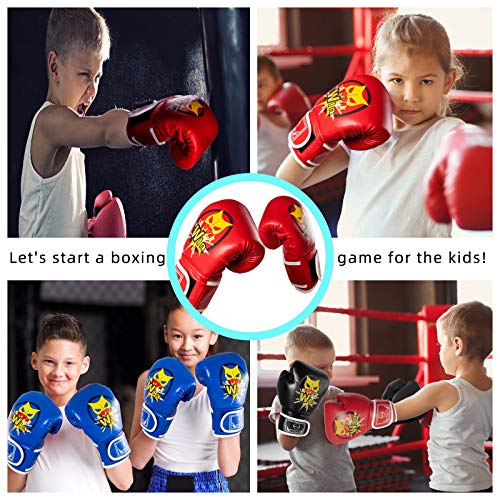 Kids Boxing Gloves, Pu Kids Sparring Training Boxing Gloves #TOP6