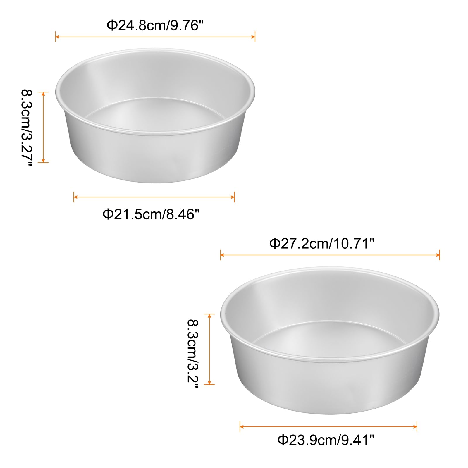 HARFINGTON Round Cake Pan 9