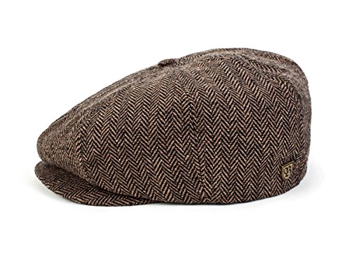 Preisvergleich Produktbild Brixton Herren Cap BROOD, brown / khaki herringbone, L, BRIMCAPBRO