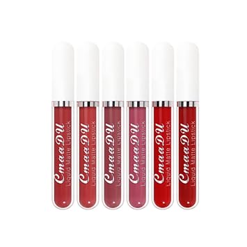 Magik 6-12 Pack Set Lipstick Matte Finish Liquid Lip Gloss Long Lasting Waterproof #2, 6 Pcs 1 Ea