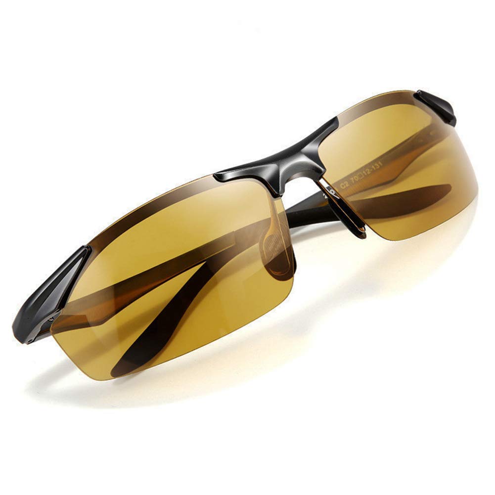 Occhiali Da Sole Polarizzati Fotocromatici Metallo Cornice Ultra Leggero Per Uomo E Donna Protezione 100% UVA UVB, Guida Diurna E Notturna All'aperto Sportivi Occhiali Pesca Biking Golf