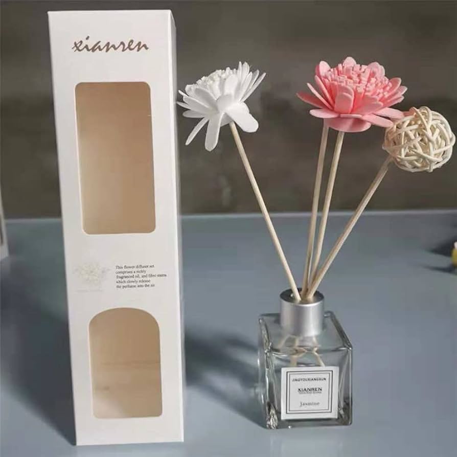 Amazon.com: zhangruixuan-Shop 一件无火香薰精油干花藤条檀香熏