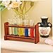 Gogogmee 1set Mini Test Tube Wooden Rack Decorative Laboratory Equipment for Dollhouses and Miniature Scenes for Crafting and Science-Themed Projects