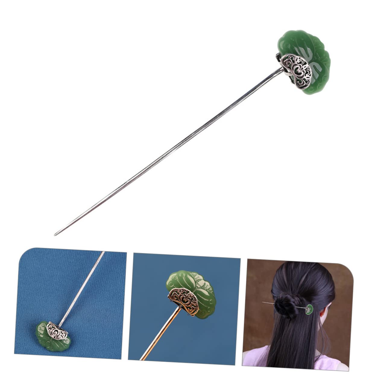 DOITOOL 4stücke Chinesischer Haarschmuck Mit Agate-design Langer Haarstab Für Damen Für Hochzeiten Und Besondere Anlässe Langlebig Robust Und Stilvoll Passend Zu Verschiedenen Frisuren