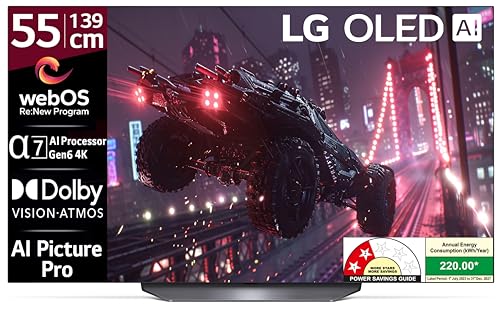 LG 139 cm (55 inches) 4K Ultra HD Smart OLED TV 55B3PSA (Black)