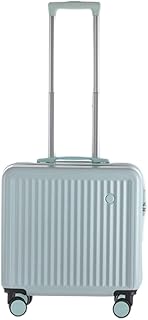Bagagem 18/20 polegadas Trolley Case Mala de Viagem Mala de Embarque Mini Caixa de Senha Mala Portátil Universal Roda Rolamento Bagagem Mala Mala Mala, Verde, 18 inch