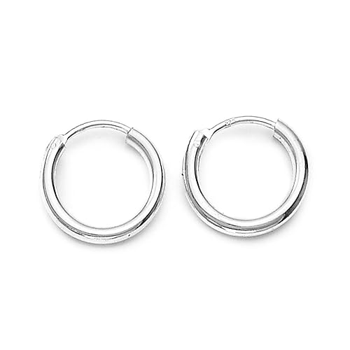 Sterling-Silver Hoop Earring For Women Silver - H42014M