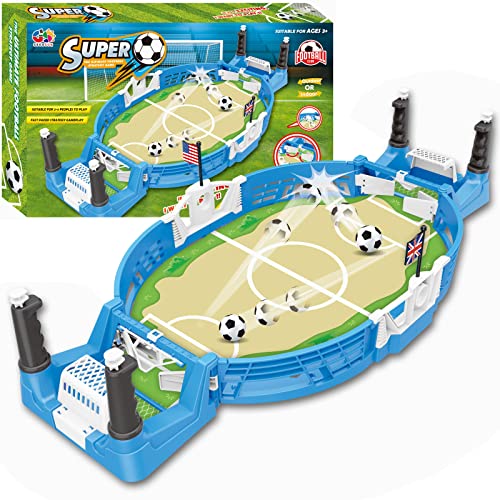 Mini Foosball Games, Foosball Tables Football Games Table Top Football Game, Table Top Soccer Game for Kids, Desktop Sport Board Game for Family Game Night Fun (22x11x4.3 in)