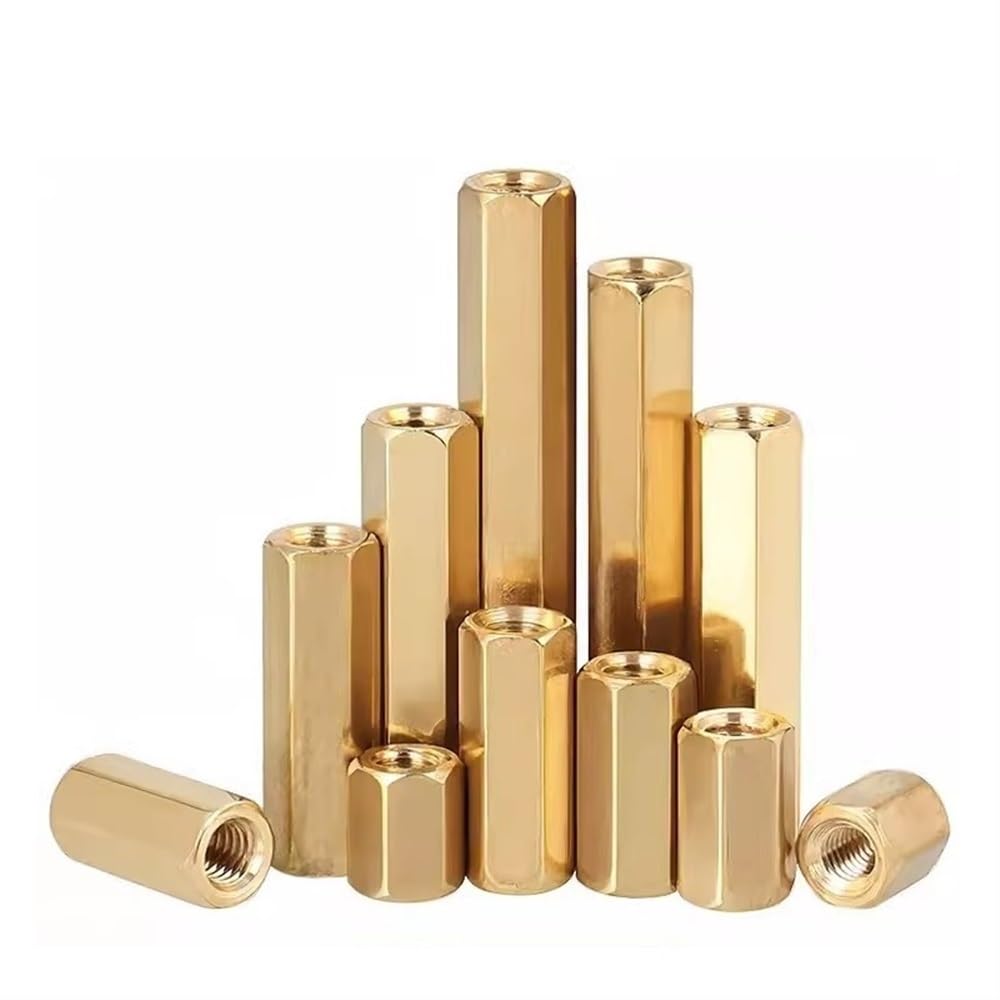 Espaciador hexagonal de latón con rosca hembra, 50 piezas M2 M2.5 M3 Separadores de latón Kit de placa base PCB de 3-35 mm(M2.5x20mm)
