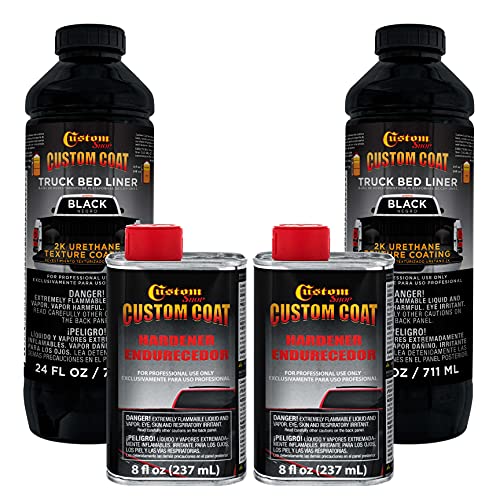 Image of Custom Coat Black Urethane Spray-On Truck Bed Liner Kit, 2 Quarts (1 /2 Gal)