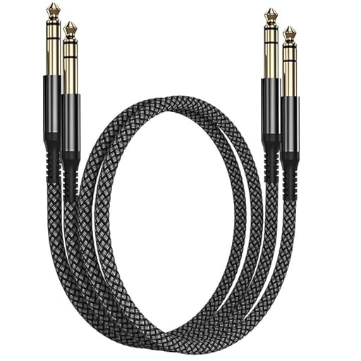 RUXELY Cable Instrumento 6.35mm TRS 1M 2-Pack,Lead Balanceado Audio Estéreo 1/4 Pulgadas Macho 6.3 Jack,Cord 6.35 para Guitarra Eléctrica,Bajo,Teclado,Mezclador,Amplificador Amp,Altavoz | Ya disponible en tu tienda friki favorita! En mundofriki.es! RUXELY Cable Instrumento 6.35mm TRS 1M 2-Pack,Lead Balanceado Audio Estéreo 1/4 Pulgadas Macho 6.3 Jack,Cord 6.35 para Guitarra Eléctrica,Bajo,Teclado,Mezclador,Amplificador Amp,Altavoz | Ya disponible en tu tienda friki favorita! En mundofriki.es!