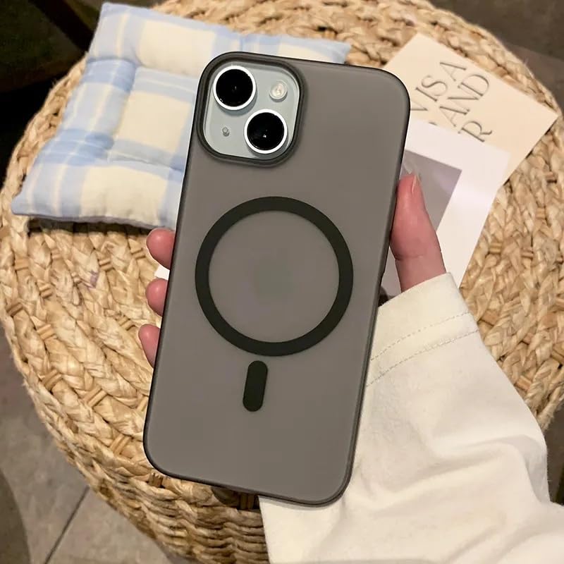 Image of COVERLY Luxury Paper Thin Case Cover for iPhone 12 Pro | Matte Finish | Compatible with magsafe | (Black, iPhone 12 Pro)