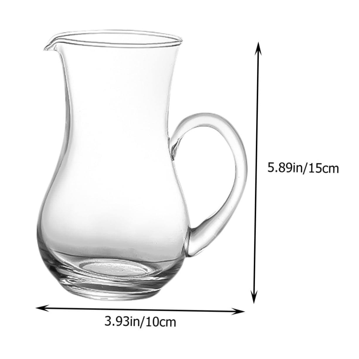 FUNOMOCYA Wine Dispenser Decanter Handled Decanter Drink Rectangular Cake Tray with Lid Red Wine Fish Tank Tube Adapter Creamer Pourer Carafe Bourbon Decanter Coffee Creamers Glass