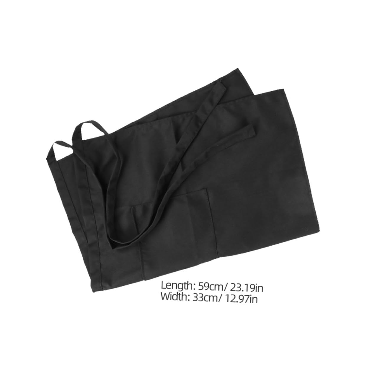LABRIMP 6 Piezas Delantal Corto de Cocina Unisex con Resistentes Manchas para Barbacoa y Horneado Diseño y Multiusos para Chef y