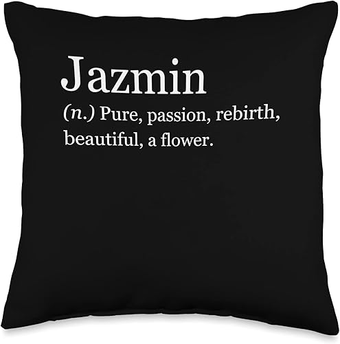 Name Jazmin Meaning Definition Wife Girl Personalized Throw Pillow disponible en Yaxa Costa Rica