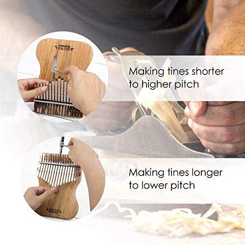 GECKO Kalimba Piano à pouce 17 touches en bois de campphor massif avec marteau d’accordage et instructions (français non… - Les Beatles, Paul McCartney, John Lennon, RIngo Starr, George Harrison GECKO Kalimba Piano à pouce 17 touches en bois de campphor massif avec marteau d'accordage et instructions (français non… – Image 4