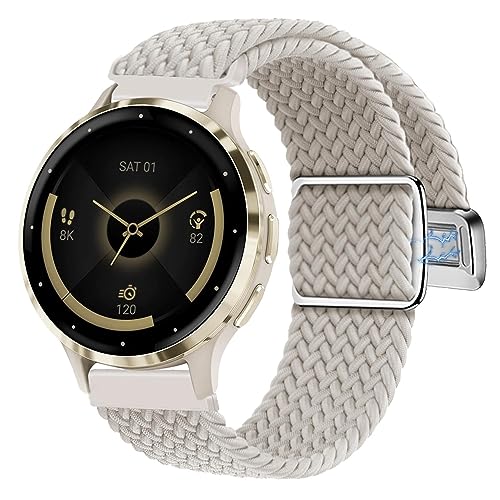 Correa trenzada elástica de nylon para reloj 18 mm miniatura 1