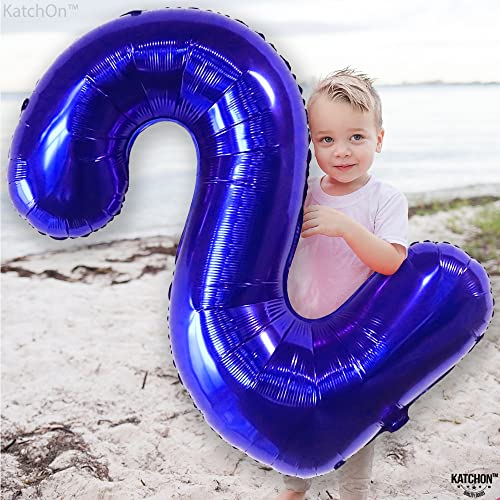 Image of KatchOn Royal Blue 2 Balloon 40 Inch