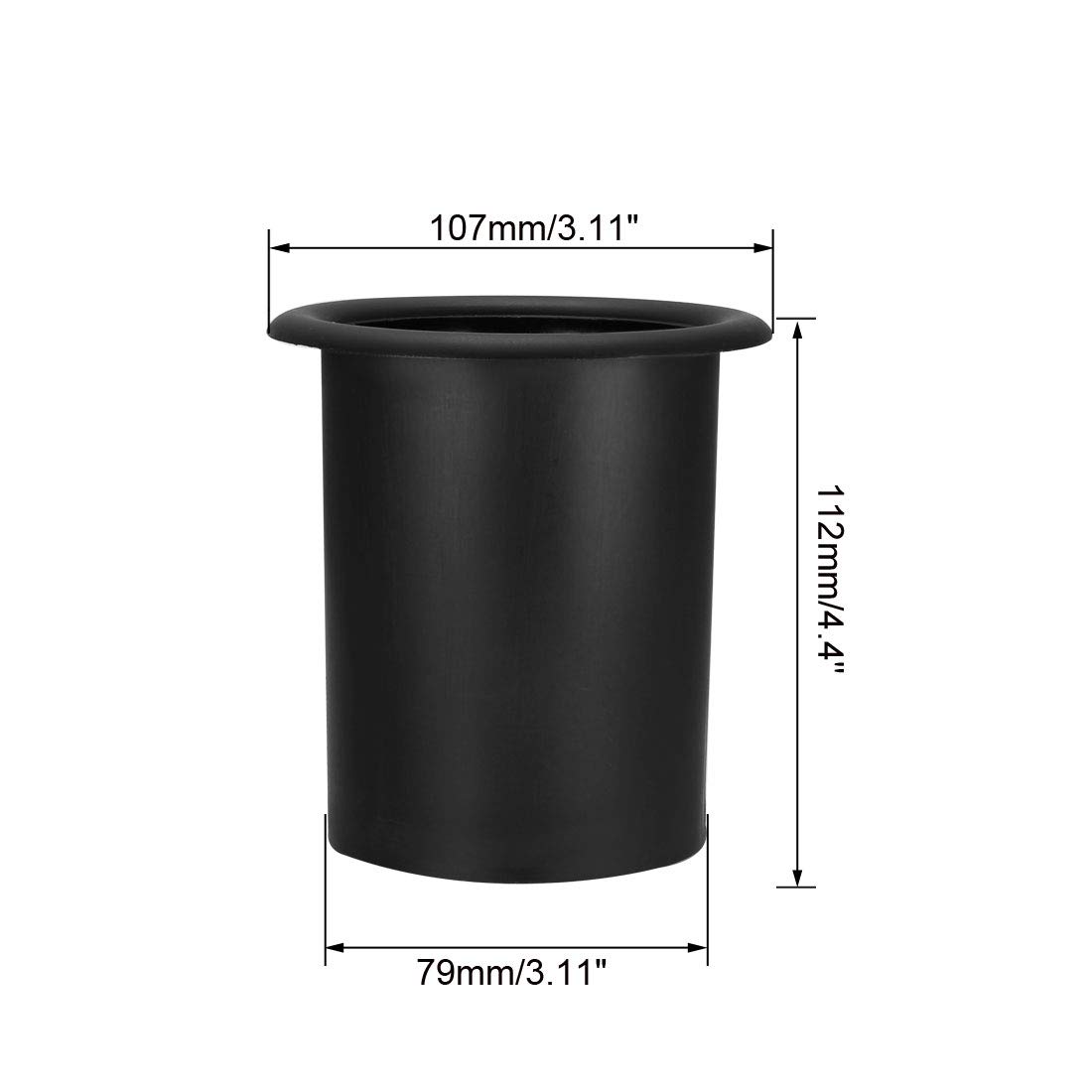sourcing map 85mm x 112mm Haut-Parleur Porte Tube Subwoofer Basse Réflexe Tube Basse Woofer Boîte Ventilation