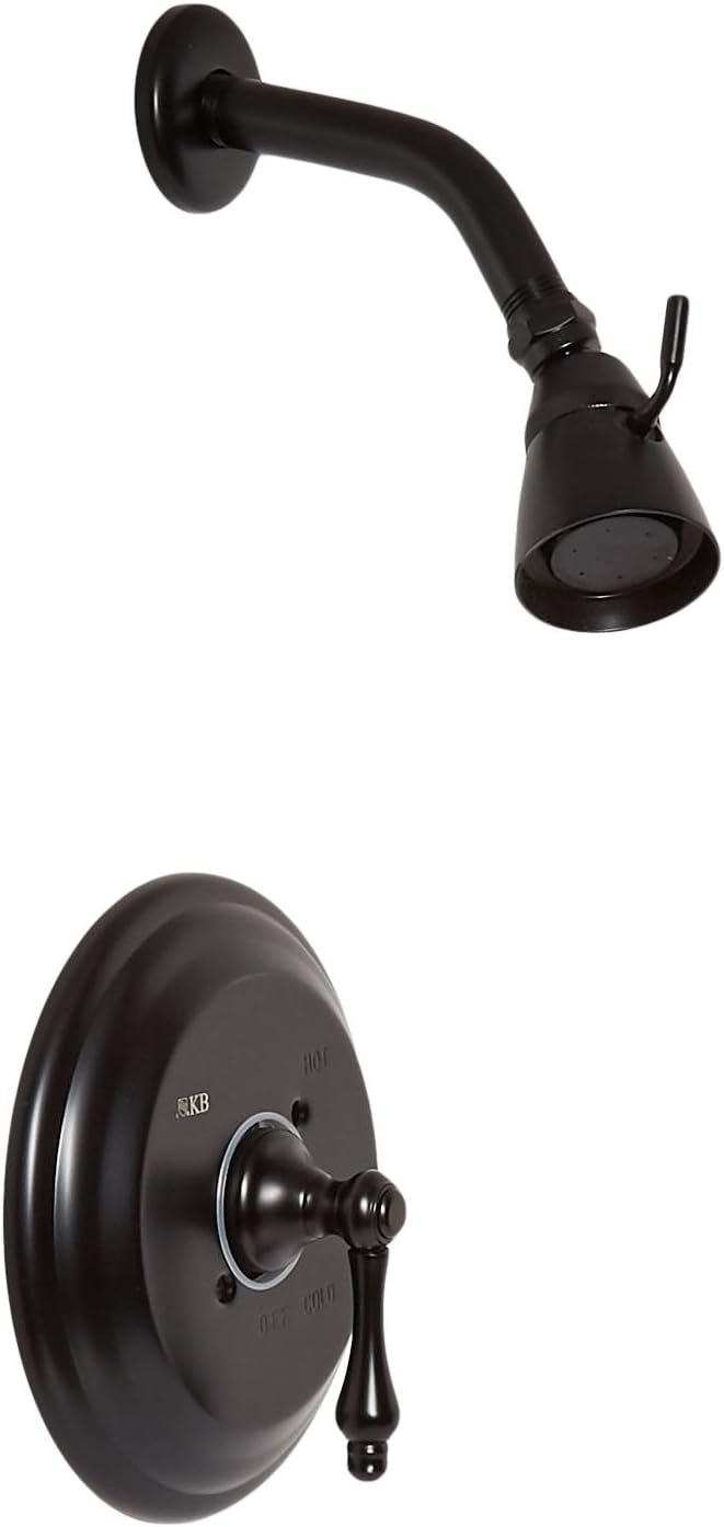 Elements of Design EB3635ALSO St. Louis Single Handle Shower Faucet, 7-1/2" Diameter Escutcheon, Oil Rubbed Bronze