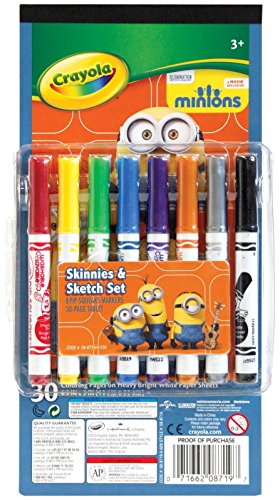 Crayola Pip Squeaks Markers (Set of 8) with 30 Page Tablet