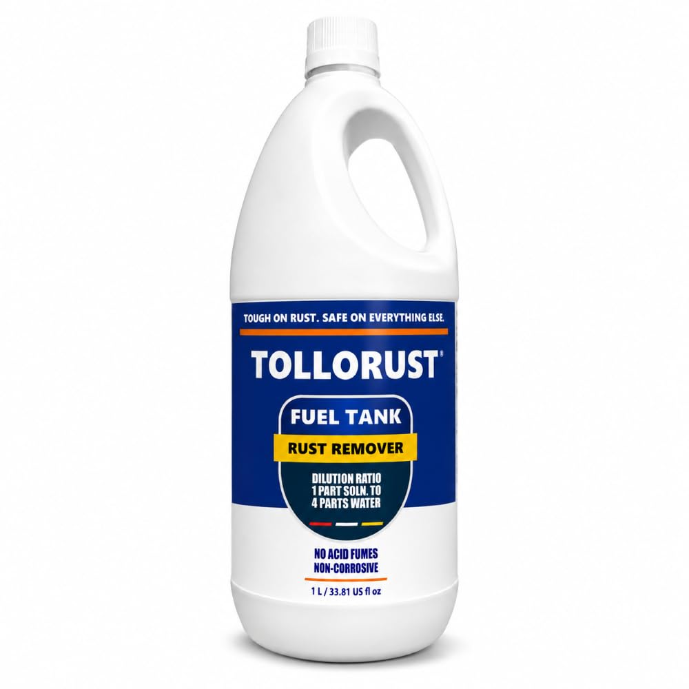 tollorust fuel tank rust remover, non-corrosive & safe, 1 l