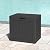 NBYSGO Outdoor Deck Storage Box,Resin Deck Boxes Indoor and outdoor, Waterproof Storage Box Lockable Lid (Black,35 Gallon)