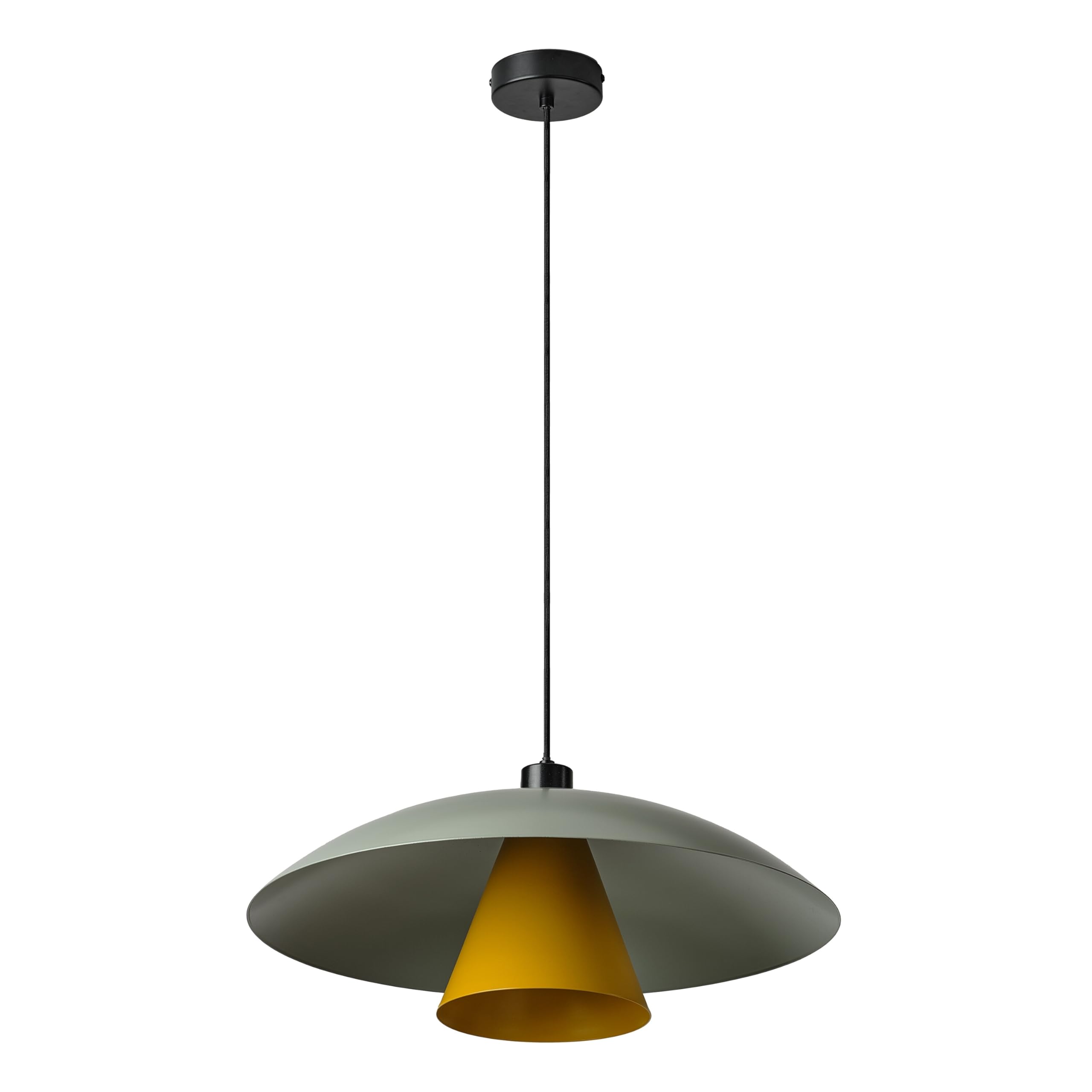 Osram Suspension DECOR Champignon Volant E27 Vert/Jaune 500mm, lampe