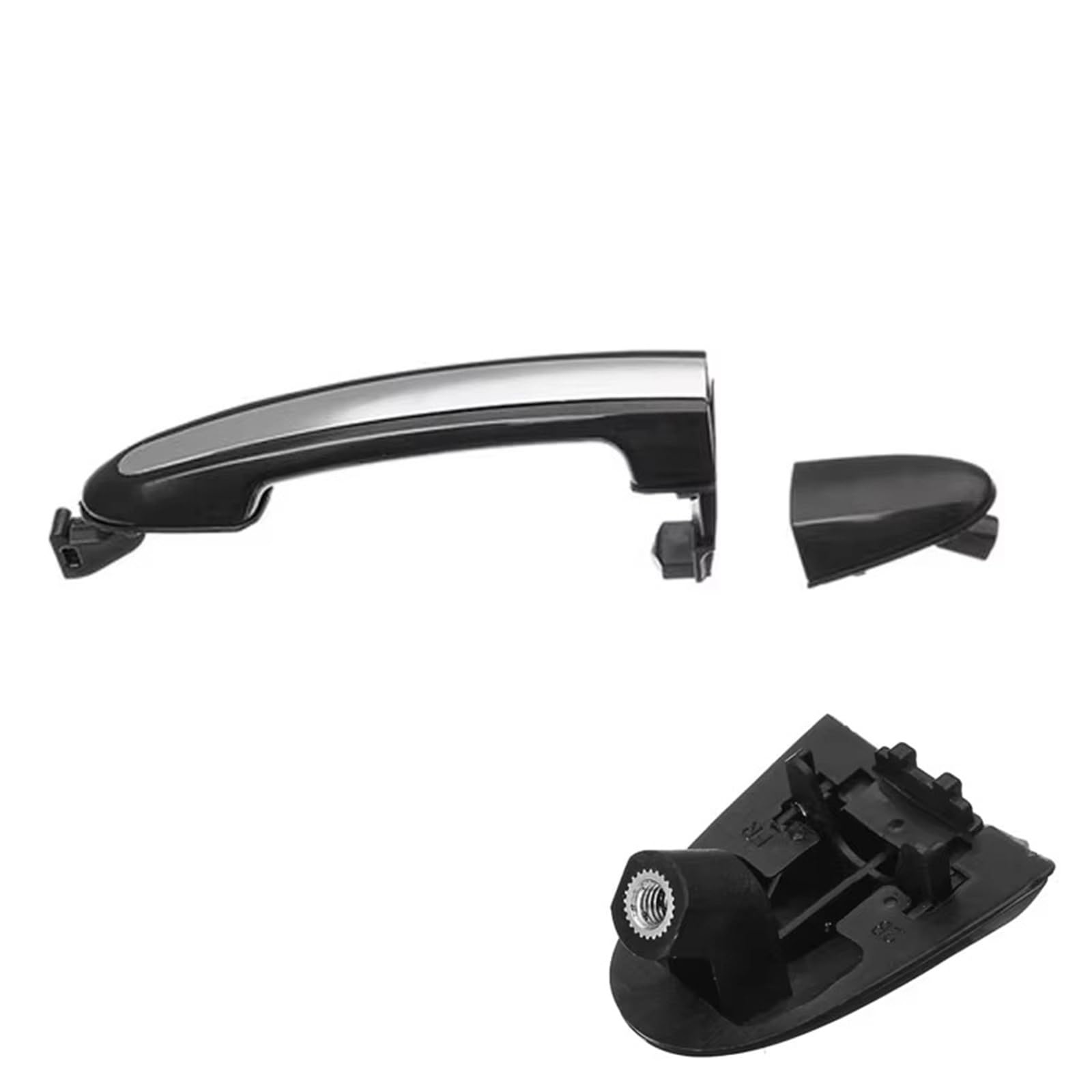 Kpuwers Front Right Exterior Door Handle Front Rear Left Right Outside Door Handles 82651-2B000 82661-2B000 83651-2B000 83661-2B000 For Hyundai For Santa For Fe 2007-2012 Handles Replacement(Front Right)
