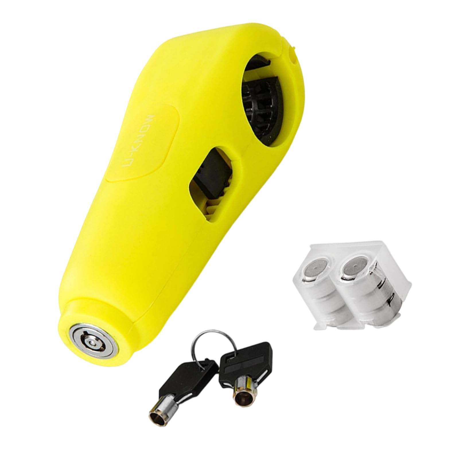 Hsioluted Yellow Anti Theft Motorcycle Handlebar For Scooters Atvs And Bikes Motorcycle Helmets Locks Anti Theft